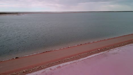 Lake-Macdonnell-And-Point-Sinclair-Pink-Lake---Salt-Lake-In-Penong,-South-Australia