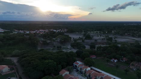 Serene-Countryside:-Drone-View-of-Tranquil-Neighborhood