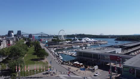 Imágenes-Aéreas-Del-Antiguo-Puerto-De-Montreal-Con-Saint-St.