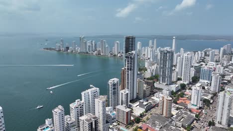 Moderne-Zone-In-Cartagena-Das-Indias-In-Bolivar,-Kolumbien