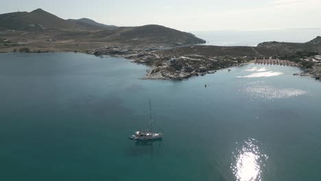 Aerial-shot-of-Paros-Island