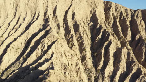 Rugged-Mountainous-Badlands,-Close-up-Aerial