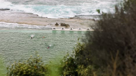 Baños-Marinos-Merewether,-Newcastle,-Nueva-Gales-Del-Sur,-Australia