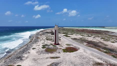 Leuchtturm-Bonaire-Am-Kralendijk-In-Bonaire,-Niederländische-Antillen