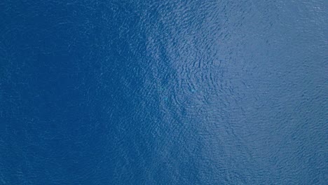 Aerial-top-down-descends-on-rippled-ocean-surface-with-wind-waves-blowing-across-textured-top