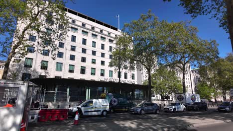 New-Scotland-Yard-Police-Headquarters-Located-On-Victoria-Embankment-Road-In-Westminster