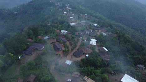 Drohnenvideoaufnahme-Der-Hügellandschaft-Von-Nagaland