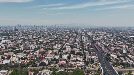 Mexiko-Stadt-Luftbild-Hyperlapse-An-Einem-Sonnigen-Tag