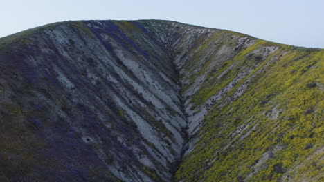 Closeup-view-of-mountains-of-Carrizo-Plain-National-Monument-in-California,-United-States