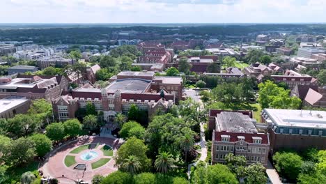 Luftaufnahme-Des-Campus-Der-Florida-State-University-In-Tallahassee,-Florida