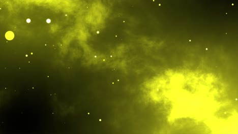 3D-Bewegungsgrafiken-Hintergrund-Glühpartikel-Sonnenenergie-Universum-Nachtzeit-Glitzer-Sterne-Magie-Visueller-Effekt-4k-Farbe-Dunkelgelb-Golden