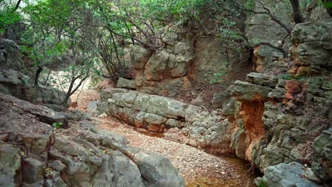 Un-Cañón-Rocoso-En-El-Norte-De-Israel