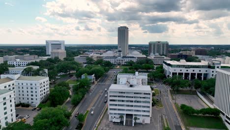 Aerial-push-into-State-Capital-in-Tallahassee-Florida