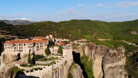Varlaam-Monastery-in-Meteora-filmed-with-a-drone