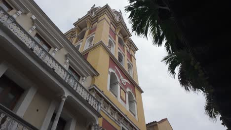 Hauptfassade-Der-Kathedrale-Der-Heiligen-Katharina-Von-Alexandria,-Kathedrale-Von-Cartagena,-Kolumbien