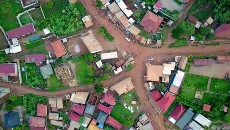 Residential-Neighbourhood-In-Rural-Area-In-Kampala,-Uganda,-East-Africa