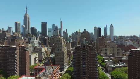 May-2024---4K-aerial-of-Manhattan,-New-York-City,-USA
