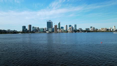 Waterfront-Skyline-City-Of-Perth,-Capital-of-Western-Australia