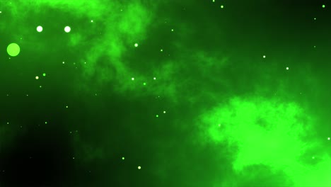 3D-motion-graphics-background-glow-particle-solar-energy-universe-night-time-glitter-stars-magic-visual-effect-4K-colour-dark-green