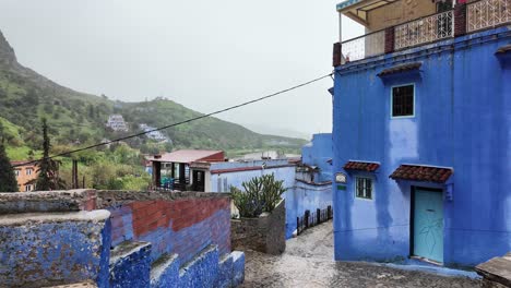 Ciudad-Azul-De-La-Ciudad-De-Chefchaouen-En-Las-Montañas-Del-Rif-Del-Noroeste-De-Marruecos