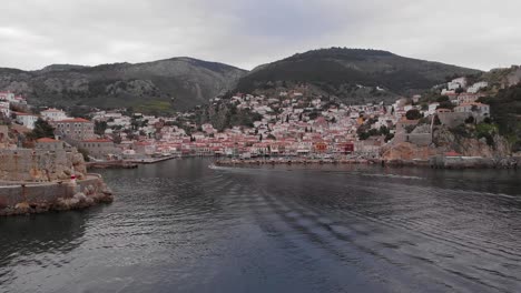 Quaint-Coastal-Town-Of-Hydra-Island-In-Saronic-Islands-Of-Greece