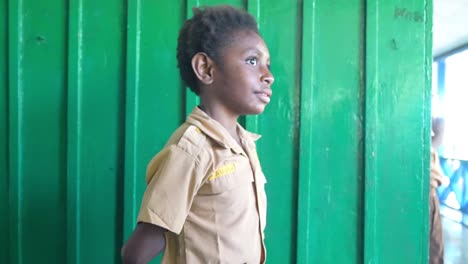Papuan-native-children-at-gymnasium-school-Indonesia-Agats-Asmat-real-life
