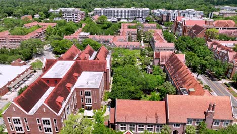 Luftaufnahme-Des-Campus-Der-Universität-Von-Florida-In-Gainesville,-Florida