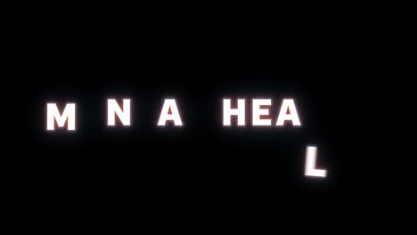 4K-text-reveal-of-the-word-"mental-health"-on-a-black-background