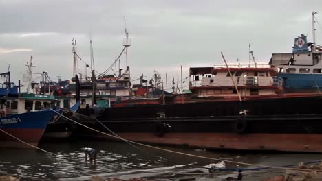 Their-latest-catch-having-been-sold-and-their-crews-having-duly-rested,-these-parked-fishing-vessels-at-the-Iloilo-City-fishport-await-their-next-voyage