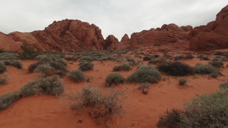 The-Valley-of-Fire-State-Park-at-Rainbow-Vista-Trail-Outside-Las-Vegas-in-Nevada,-USA