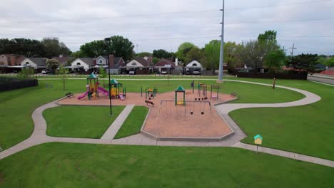 This-is-an-aerial-video-of-the-Meadow-Lake-Park-in-Lewisville-Texas