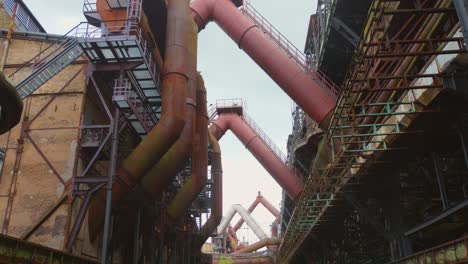 View-of-the-enormous-chimneys-of-the-Volklingen-ironworks