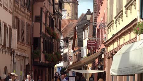 Ribeauville-is-one-of-the-oldest-medieval-town-in-Alsace,-Eastern-France