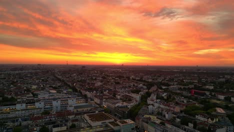 peaceful-cityscape-Berlin-orange-sunrise-sky