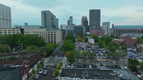South-Downtown-Neighbourhood-Of-Atlanta-City-In-Georgia,-United-States