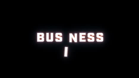 4K-text-reveal-of-the-word-"business"-on-a-black-background