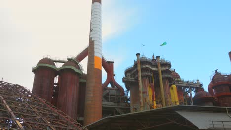 View-of-one-of-the-enormous-chimneys-of-the-Volklingen-ironworks