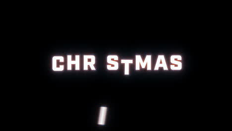 4K-text-reveal-of-the-word-"Christmas"-on-a-black-background