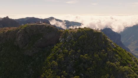 Drone-flight-over-the-mountains-in-Madeira-Portugal