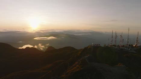 Baru-Volcano-landscape,-sunrise,-Panama