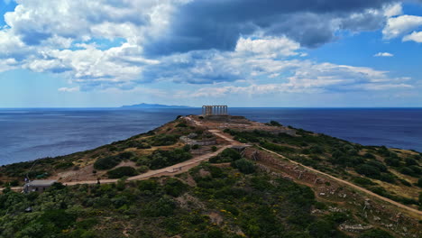 Berühmtes-Reiseziel-In-Griechenland---Archäologische-Stätte-Von-Sounion