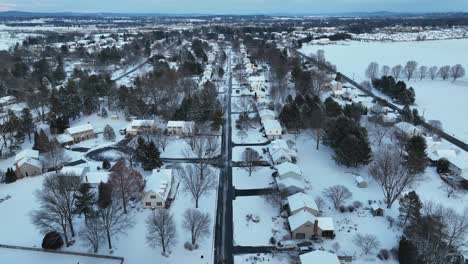 Winter-In-Der-Amerikanischen-Nachbarschaft