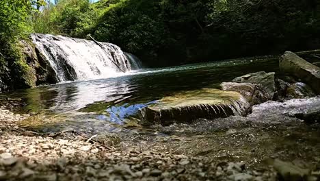 Discover-tranquility-with-this-HD-slow-motion-video-of-a-gentle-waterfall,-perfect-for-relaxation-and-nature-themed-projects