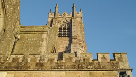 St.-Michaels-Kirche-Newquay-Cornwall-England-Sonnenuntergang