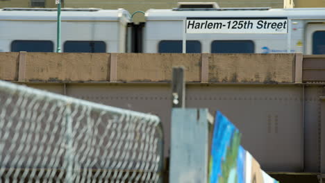 Harlem-125th-Street-Commuter-Train-on-Elevated-Track