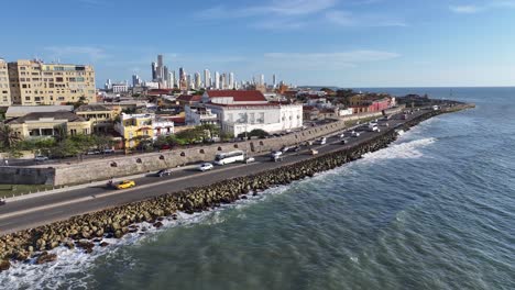 Ciudad-Amurallada-En-Cartagena-De-Indias-En-Bolívar-Colombia