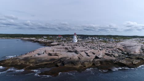 Ich-Habe-Meine-Drohne-Für-Einen-Kurzen-Flug-Um-Peggy&#39;s-Cove-Gestartet,-Was-Für-Ein-Wunderschöner-Ort