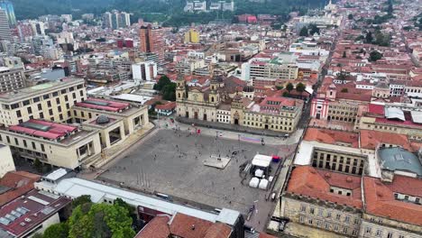 Plaza-De-Bolivar-In-Bogota-In-Cundinamarca,-Kolumbien