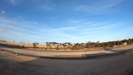 4K30-Timelapse-of-Railroad-Station-and-Shadows-in-the-Australian-Outback