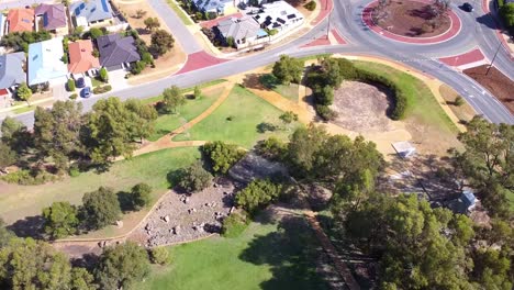 Aerial-flyover-park-and-storm-drainage-channel-at-Riverlinks-Park-prior-to-flooding-in-April-2024